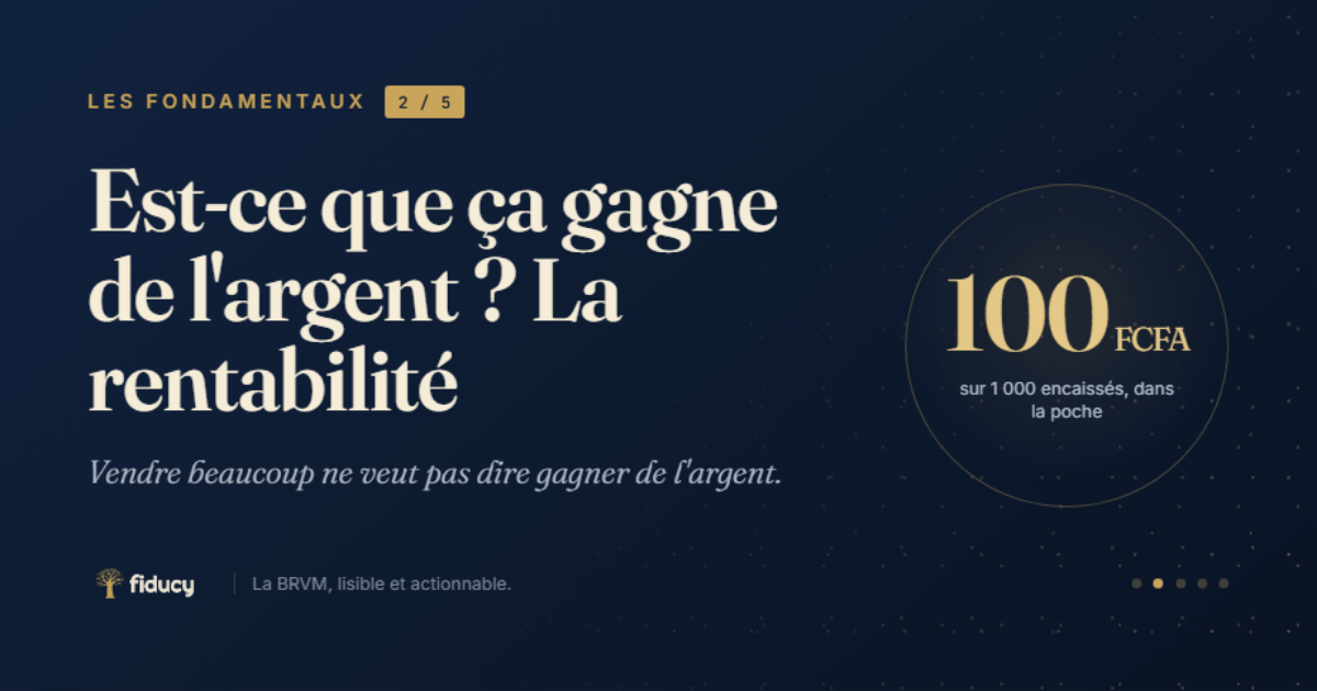 Est-ce que ça gagne de l'argent ? La rentabilité